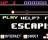 ESCAPIST - From the main window you can quickly start a new game.