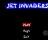 Jetpack Invaders - You can start a new game or quit an existing one from the main window