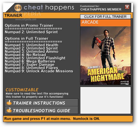Alan Wake Remastered [Epic] - FearLess Cheat Engine