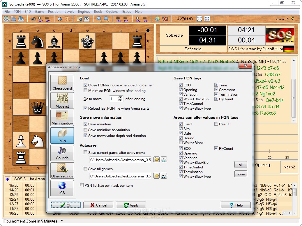 arena chess software download