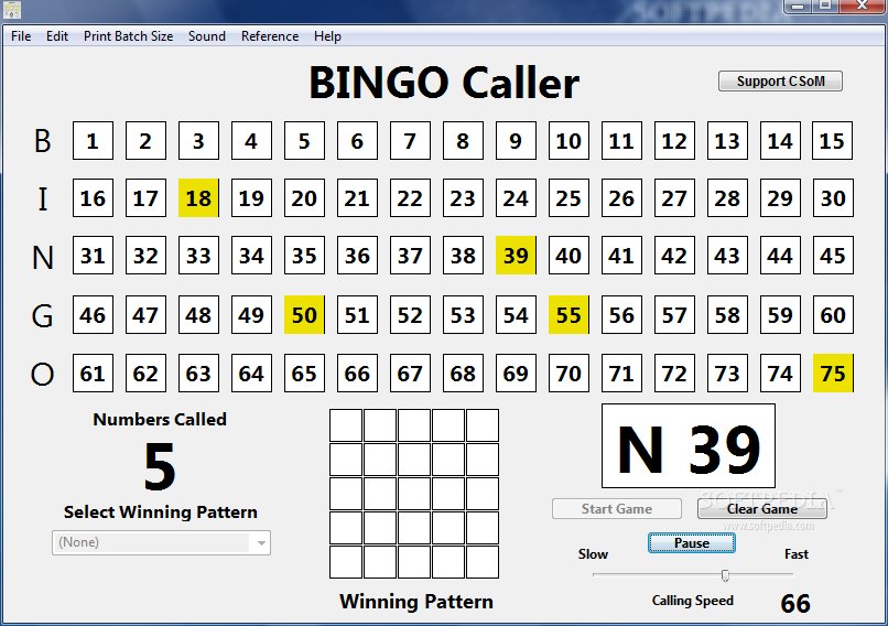 free online bingo caller 1 90