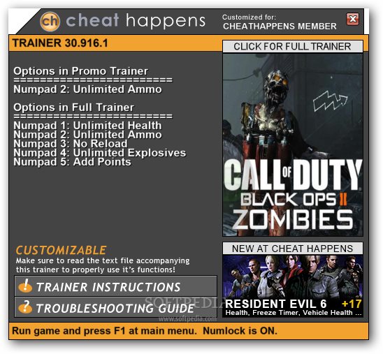 Call of Duty: Black Ops Cheats & Trainers for PC