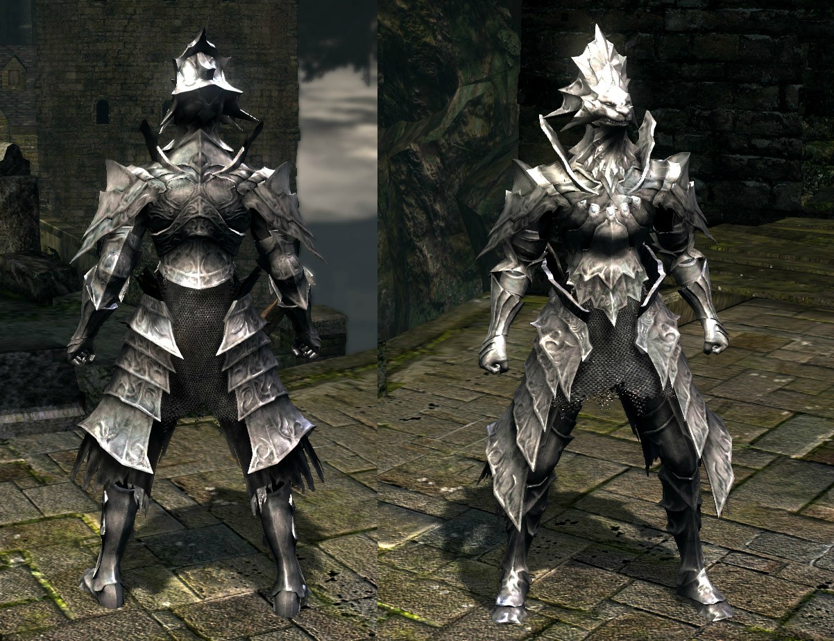 Dark Souls Mod - Black or Silver Ornstein Armor. 