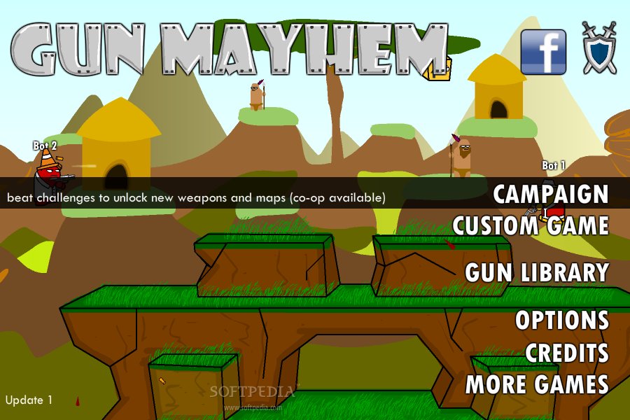 silver game 2 player gun mayhem
