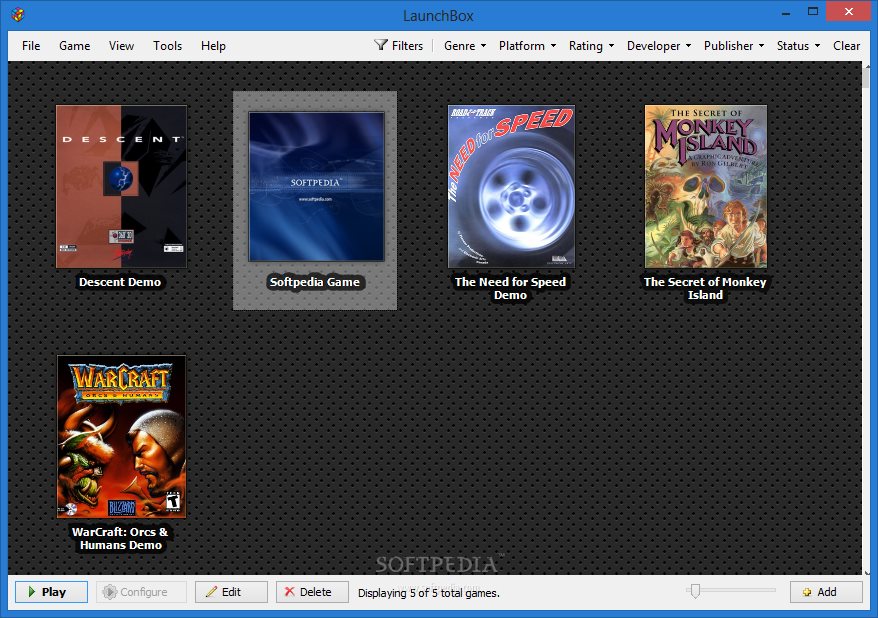 LaunchBox Frontend for Emulation, DOSBox, and Arcade Cabinets, Portable  Games Launcher and Database