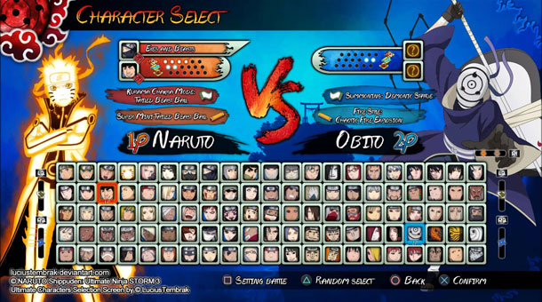 Naruto Shippuden Ultimate Ninja Storm 3 Full Burst Character Unlocker Download