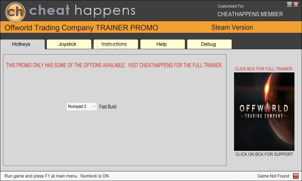Offworld Trading Company +1 Trainer Download