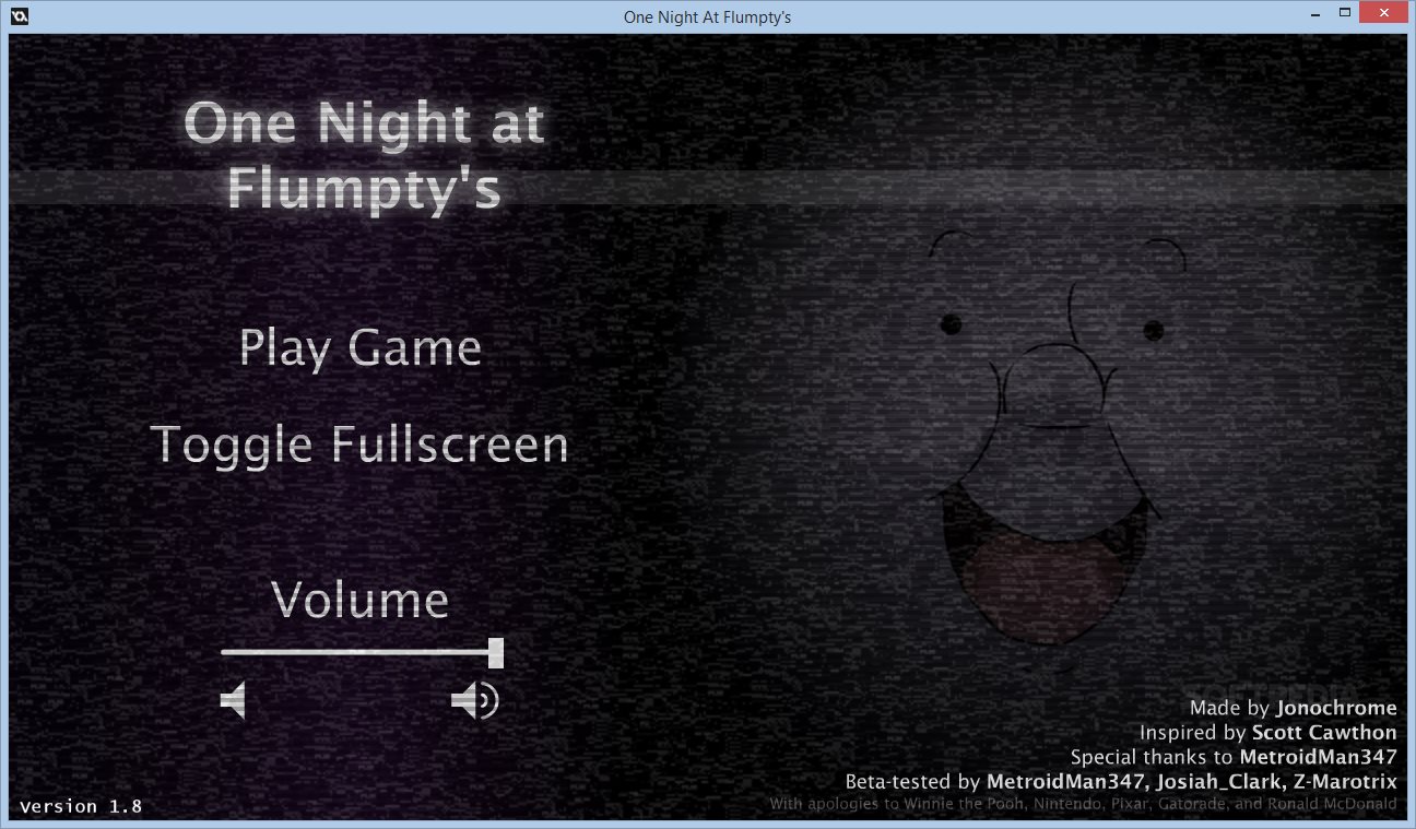 ONE NIGHT AT FLUMPTY'S free online game on