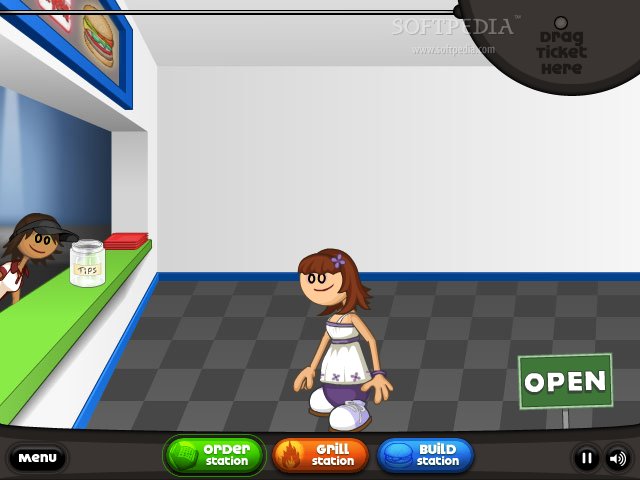 Play Papa's Burgeria game free online