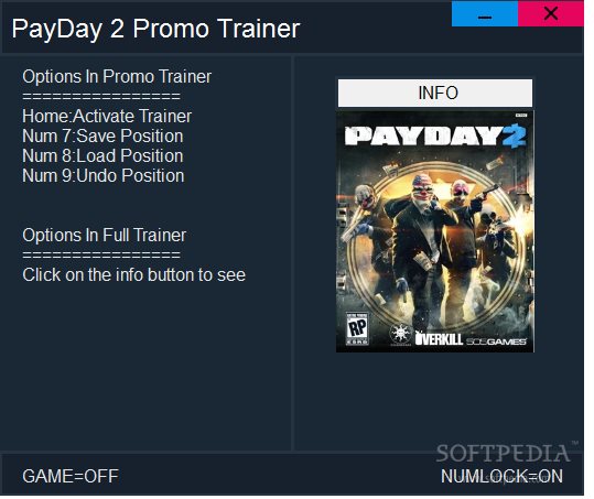payday 2 1.54.4 trainer