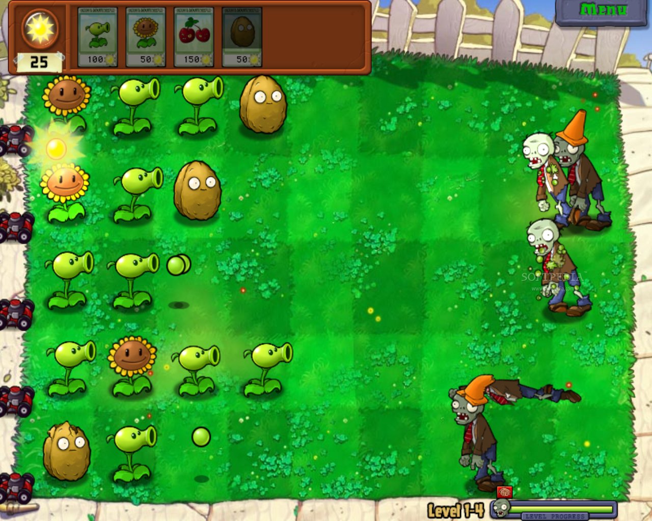 plants vs zombies online game screen
