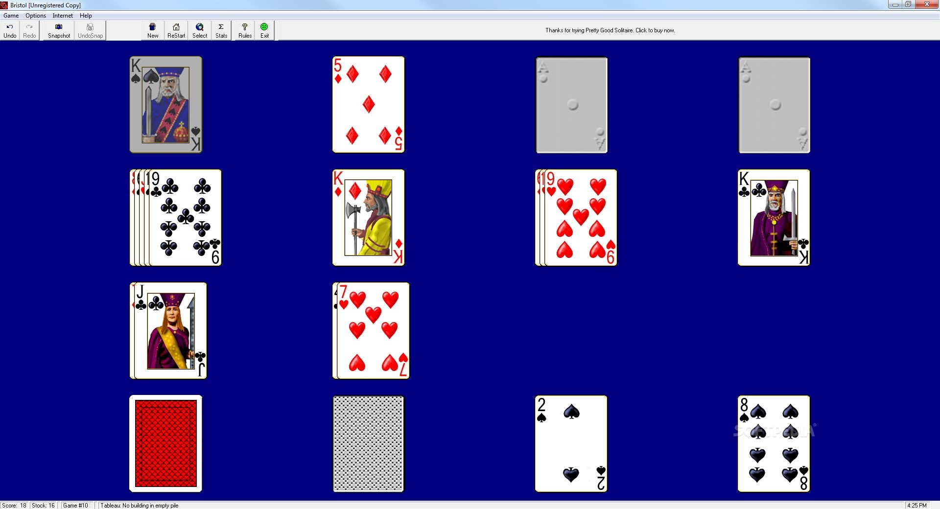 pretty good solitaire windows 7