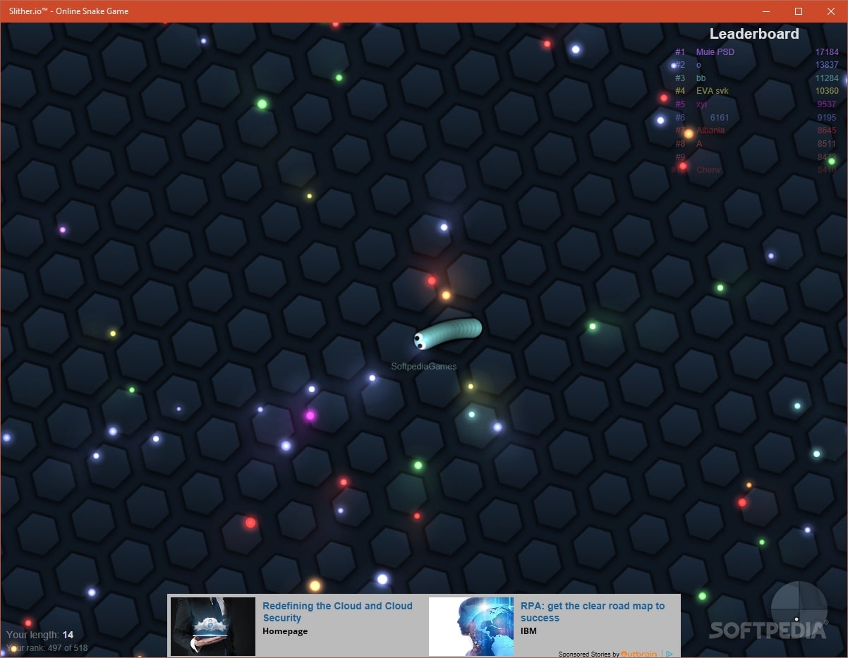 Games slither.io — play online for free on Yandex Games