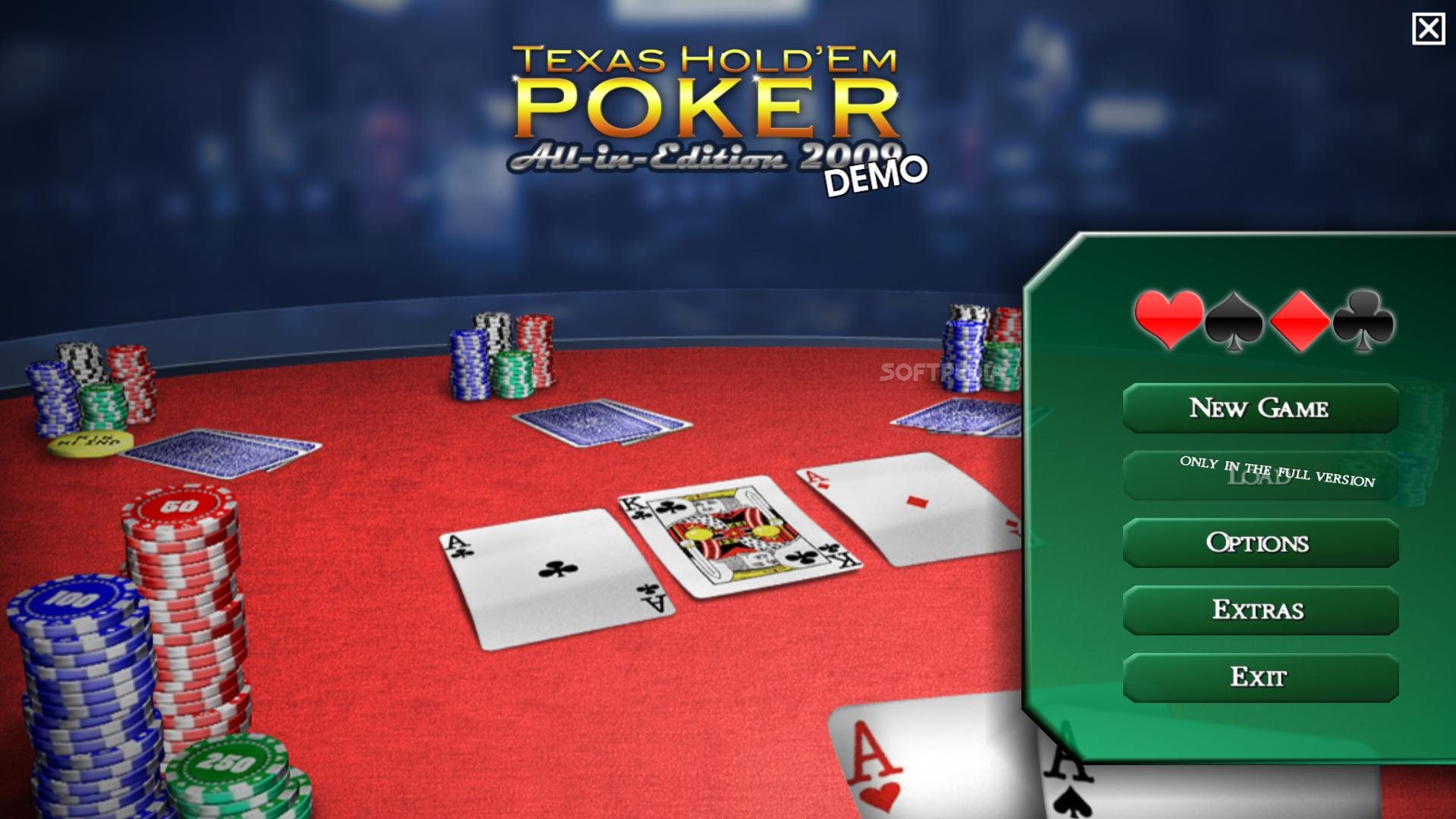 Restrict mouse disinfect Texas Hold'em Poker All-in-Edition 2009 Demo Download