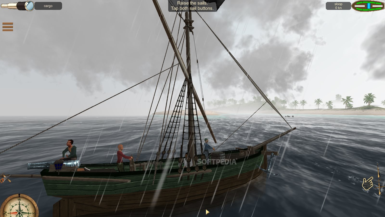 pirate caribbean hunt sails