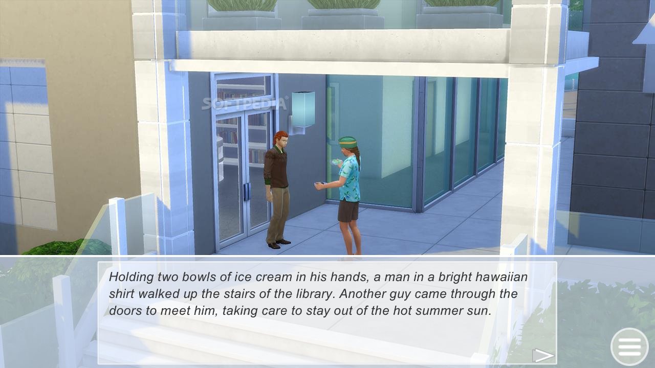 Vizuálny román datovania Sims Masa kuliah