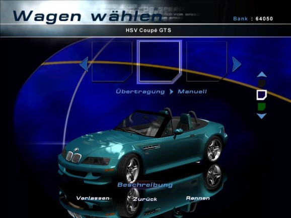 Need For Speed Hot Pursuit 2 - BMW Z3 M Roadster 2001 Addon screenshot