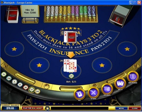 Blackjack 2007 screenshot