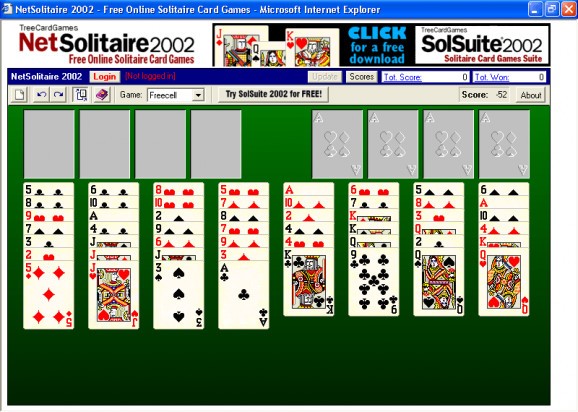 NetSolitaire 2004 screenshot