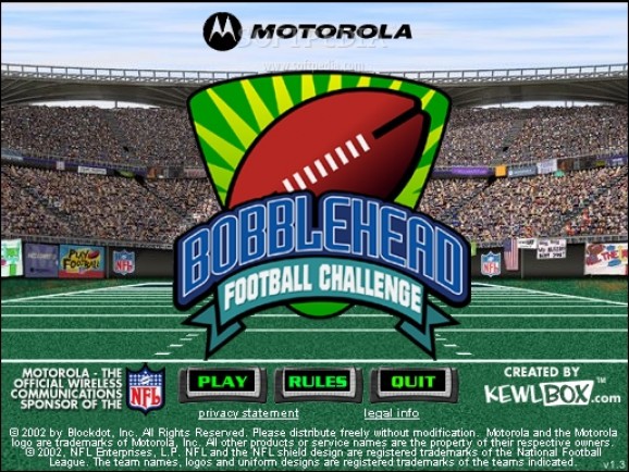 Bobblehead Football Challenge screenshot