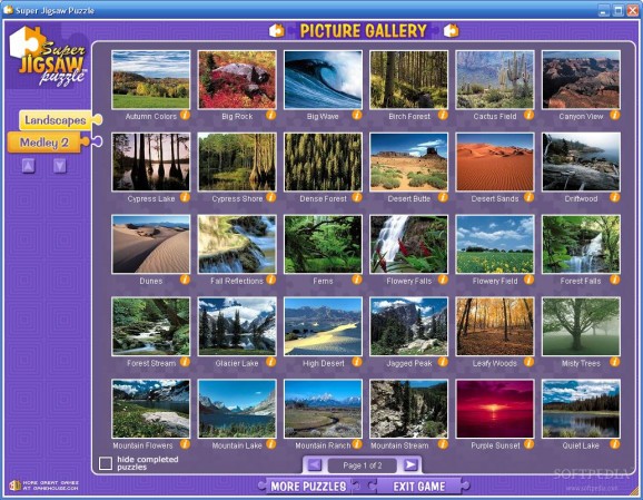 Super Jigsaw Landscapes screenshot