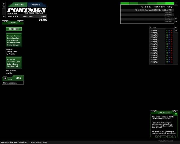 PortSign Hacking Network screenshot