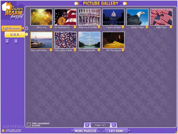 Super Jigsaw USA Starter screenshot