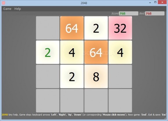 2048 Game Girls Choice For Windows Desktop screenshot