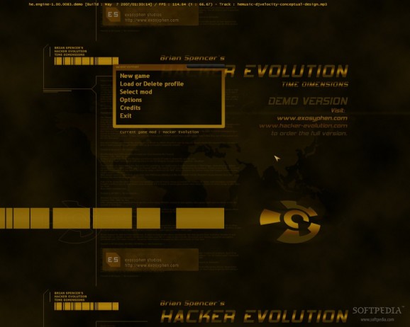 Hacker Evolution Demo screenshot