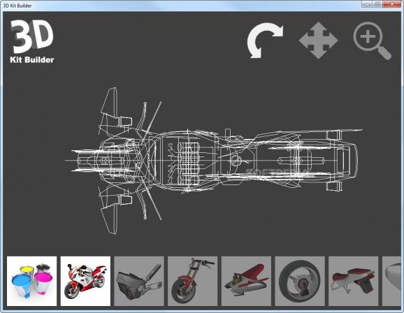 3D Kit Builder (Motorbike) screenshot