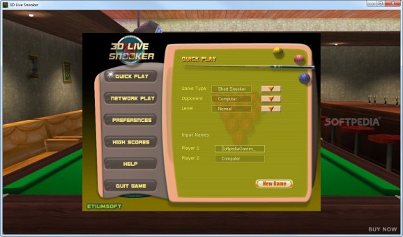 3D Live Snooker Demo screenshot