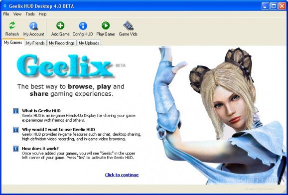 Geelix HUD Desktop screenshot