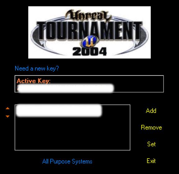 Unreal Tournament 2004 CD Key Changer screenshot