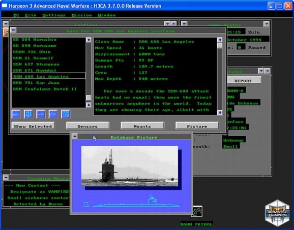 Harpoon 3 Advanced Naval Warfare Patch screenshot