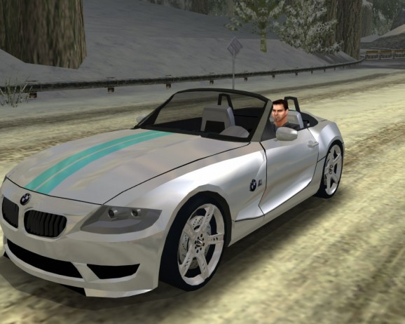 Need For Speed Hot Pursuit 2 - BMW Z4 Ice Edition Addon screenshot