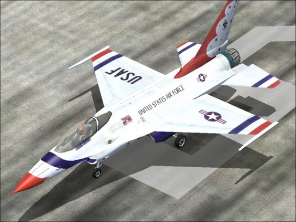 Microsoft Flight Simulator 2004 Addon - Lockheed Martin F-16 Fighting Falcon screenshot