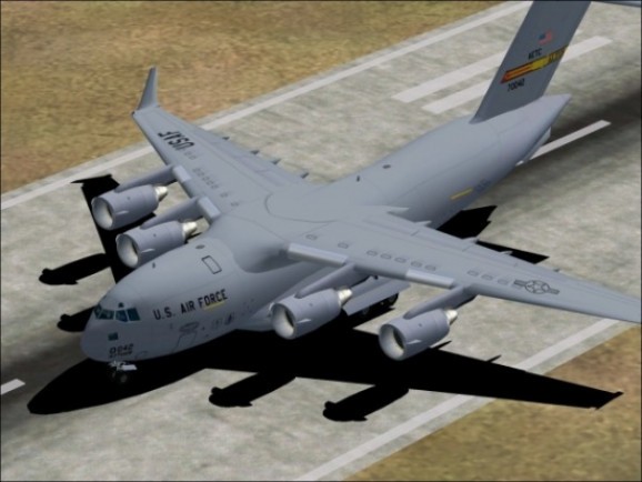 Microsoft Flight Simulator 2004 Addon - USAF / RAF Boeing C-17 Globemaster III screenshot