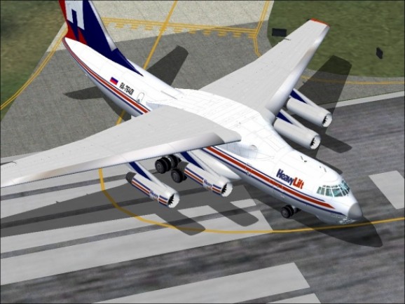 Microsoft Flight Simulator 2004 Addon - Heavylift Cargo Ilyushin IL-76 screenshot