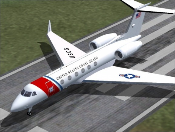 Microsoft Flight Simulator 2004 Addon - U. S. Coast Guard Gulfstream V screenshot