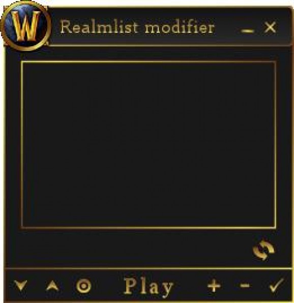 World of Warcraft Realmlist Modifier screenshot