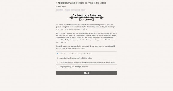 A Midsummer Night's Choice Demo screenshot