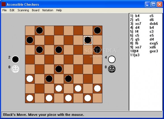 Accessible Checkers screenshot