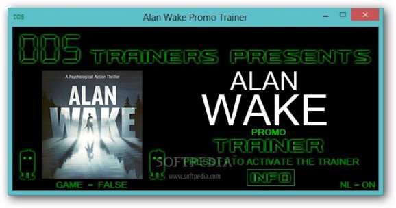 Alan Wake +1 Trainer for 1.02 Steam screenshot