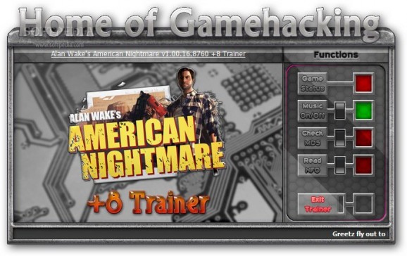 Alan Wake's American Nightmare +8 Trainer screenshot
