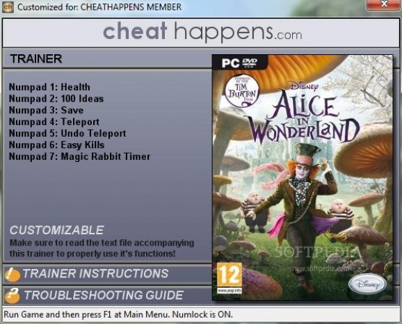 Alice In Wonderland +7 Trainer screenshot