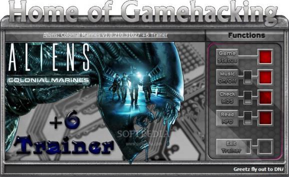 Aliens: Colonial Marines +6 Trainer for 1.4.0 screenshot