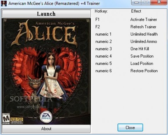 American McGee's Alice +4 Trainer screenshot