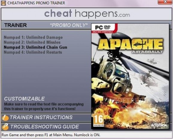 Apache: Air Assault +1 Trainer screenshot
