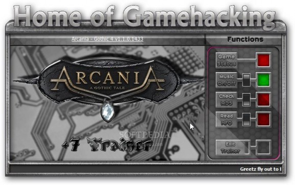ArcaniA: Gothic 4 +7 Trainer for 1.1.01433 screenshot