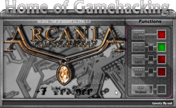 ArcaniA: Gothic 4 Fall of Setarrif +7 Trainer for 1.1.01496 screenshot
